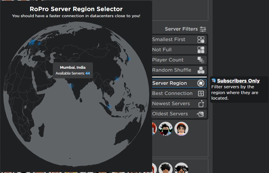RoPro Roblox Extension on X: Huge news for Indian Roblox players, it seems  that Roblox has expanded their datacenters to India! You guys should get  faster server ping speeds now :) (Screenshot