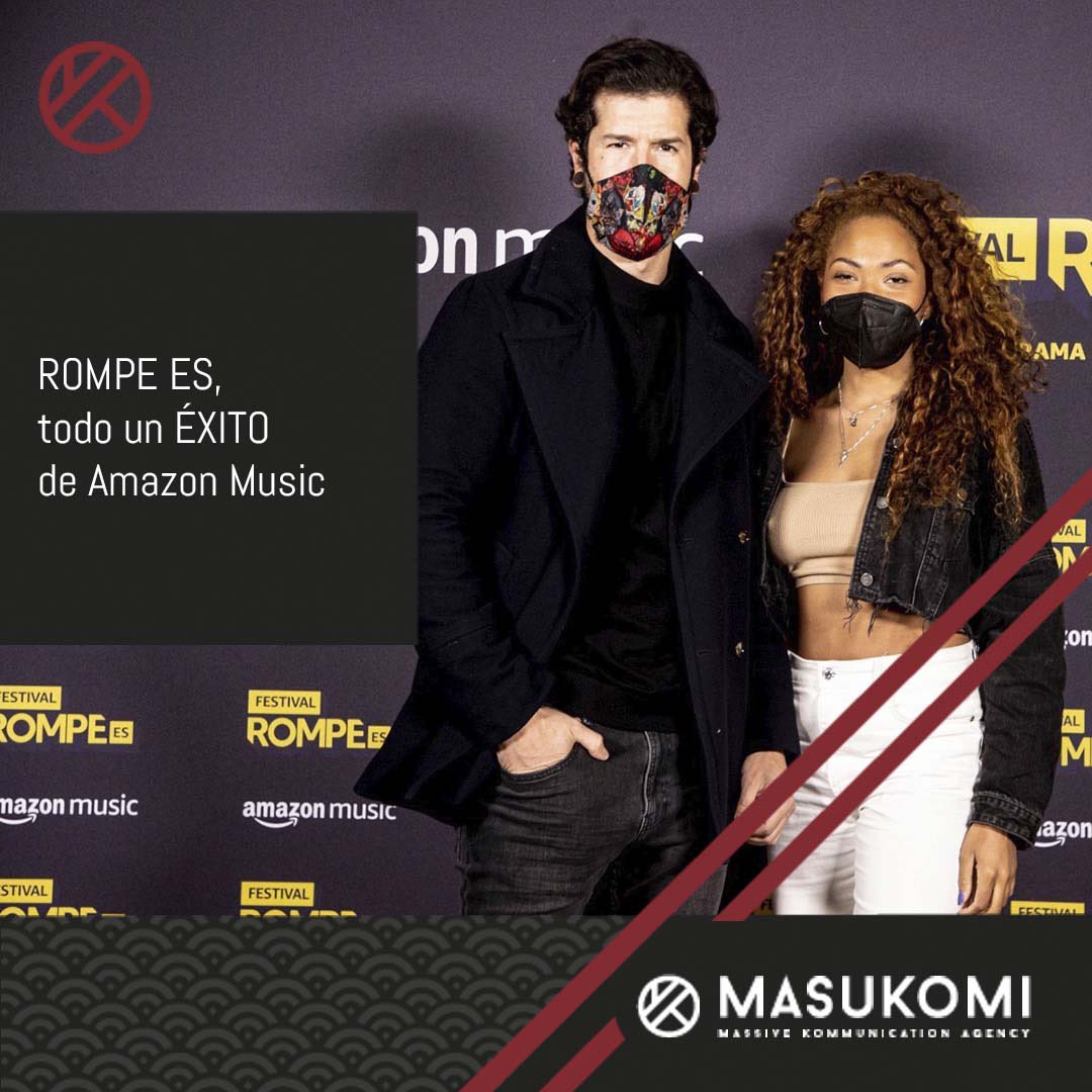 🔥 ¡É X I T O total!
👏🏼La primera edición del festival ROMPE ES, la iniciativa de apoyo al talento emergente 🎶 de <a href="/amazonmusic/">Amazon Music</a> España
contó con la asistencia de numerosos medios de prensa, actores, influencers.
#Masukomi #Comunicacion #musica #rompees #amazonmusic