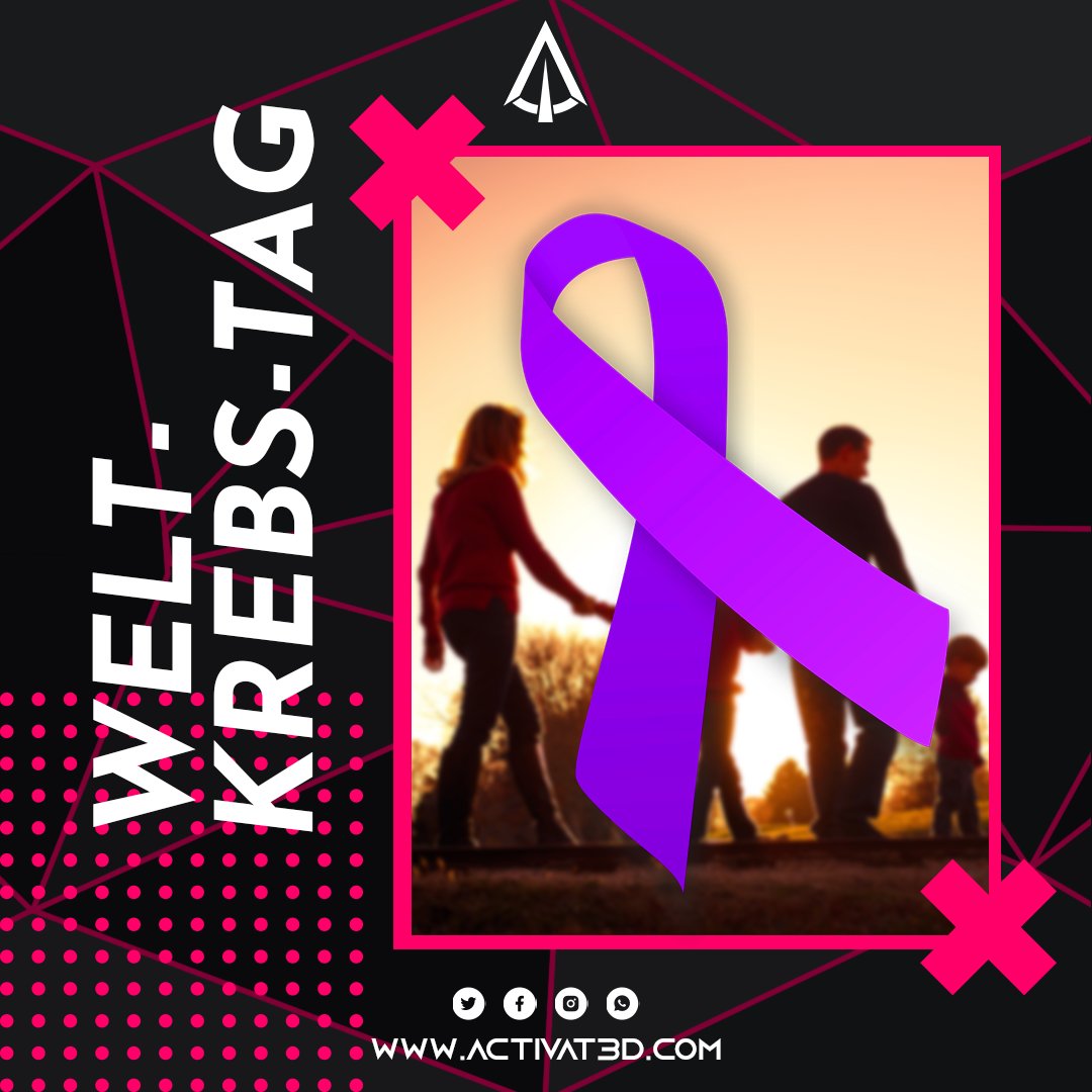 Heute ist ein Tag zum Gedenken! Heute ist Welt-Krebs-Tag! Mögen die Menschen Kraft haben, die jeden Tag gegen den Krebs kämpfen. Wir wünschen auch den Familien und Pflegekräften, die sich liebevoll um Hilfebedüftige kümmern stärke! Jeder Tag ist es Wert, für Morgen zu kämpfen!