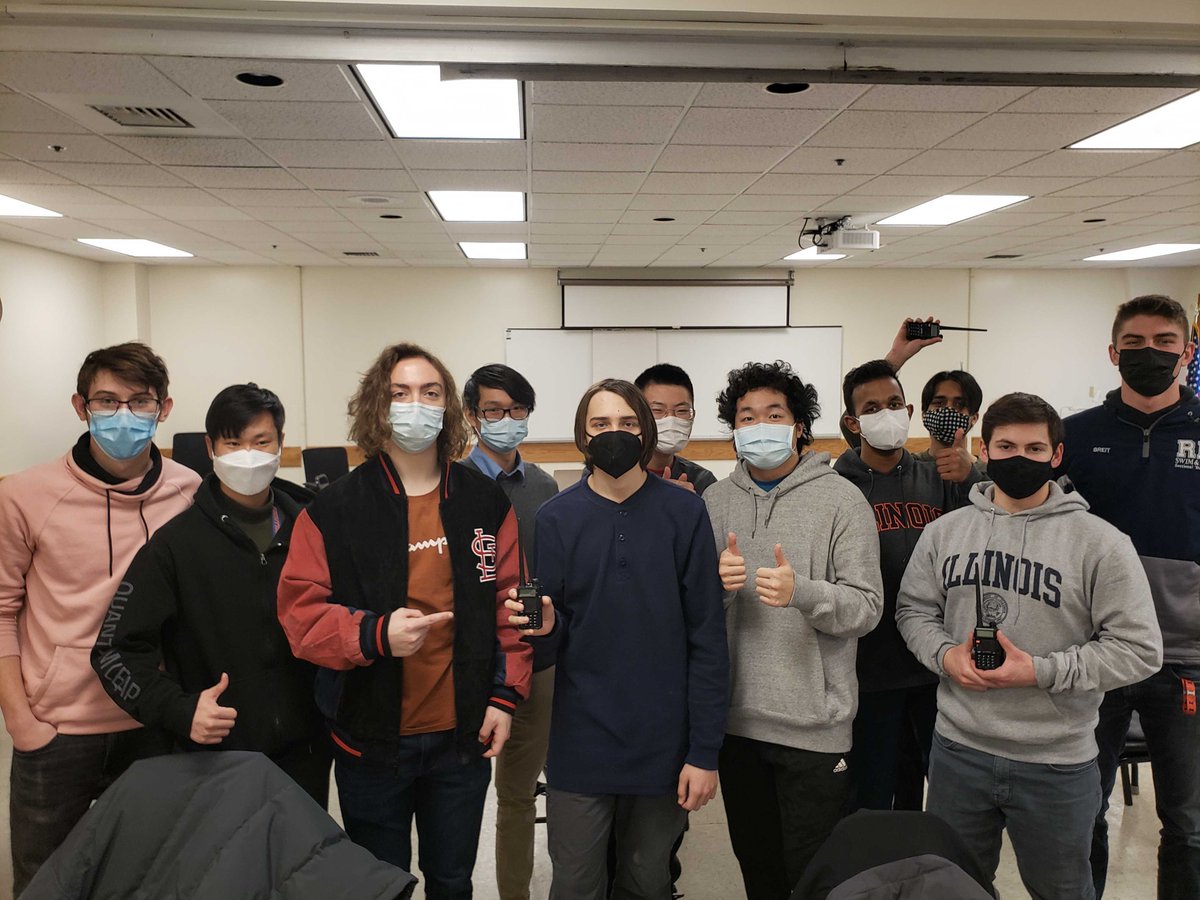 We had 11 members from our Spaceshot rocketry team obtain their Technician Class HAM Radio licenses! With these qualifications, our team can improve our rocket telemetry systems.
We would also like to shout-out the Twin City Amateur Radio Club for donating two handheld radios!