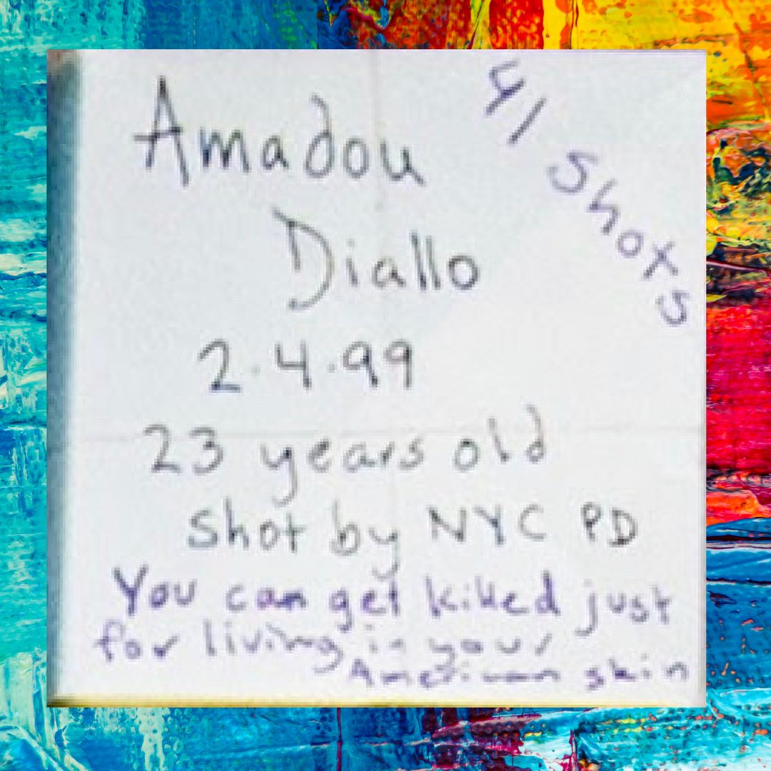 SoulBoxProject's tweet photo. Today we remember Amadou Diallo, an unarmed 23-year-old Guinean immigrant shot by 4 N.Y. City Police Department plainclothes officers on 2/4/99.
You are not forgotten. This Soul Box was made for you.
#BlackLivesMatter #SayHisName #Amadou #SoulBoxes #ARTivism #ArtForACause https://t.co/sk0bbCrMKo