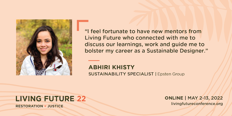 Living_Future's tweet photo. #LivingFuture2022 offers ten days of inspiration in the transformative work of the global #RegenerativeBuilding community. Join us online May 2 - 13, 2022!
#ClimateJustice #EcologicalRestoration #GreenBuildings #SustainableDesign https://t.co/jsOLKqNyze https://t.co/hBfLfjrF8k