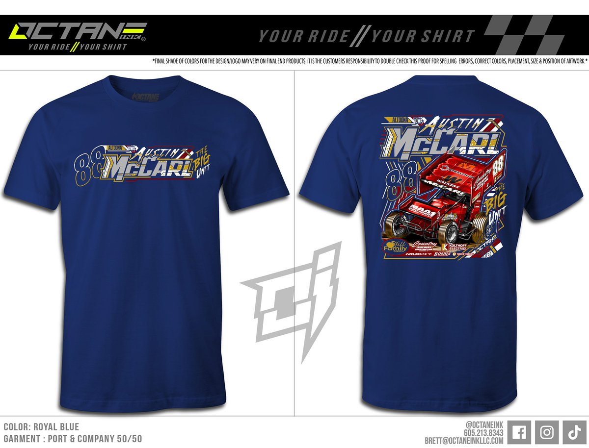 🚨NEW MERCH🚨 

🏁 Our first race of the year is right around the corner. Gear up with @AustinMcCarl17a #88 gear before RACE DAY! 🏁

Available NOW on shopaustinmccarl.com. 
🚨Hoodies
🚨Adult Tees
🚨Youth Tees

*Multiple colors available.*