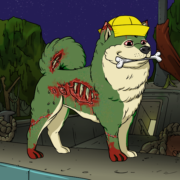 Anyone have some hydrogen peroxide and visene? My new pup's pretty banged up. #BAYC #BoredApeKennelClub