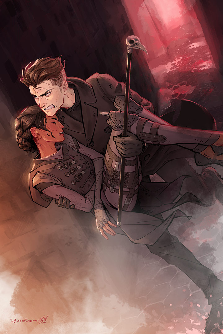 rosiethorns88's tweet photo. New Sketch-a-Wish voted on my wonderful Patreons for January! Featuring a (painful) scene between Kaz and Inej from #SixofCrows!

Who’s ready to see scene this in the live action #grishaverse? 😩✨🧡 https://t.co/zNdYNEhUzM