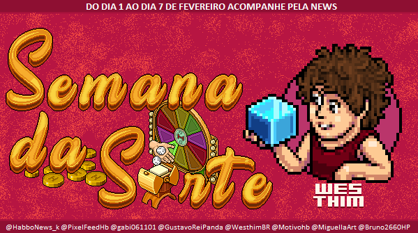 HabboNews_k's tweet photo. 🔵 #SemanaDaSorte 🔵

🎨Artista do dia: @WesthimBR 

🏆Prêmios:
🥇Arte de Perfil
🥈30c

📅Resultado dia 15/02

⭐️Entrevista: https://t.co/wU9qI7XibN
⏬Confira todas as regras para participar no tweet abaixo https://t.co/5wd3nUfro5