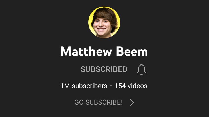 blimb's tweet photo. Nobody deserves 1M more! Congrats @Mbeem10! 🥳 https://t.co/RfPASawwJO