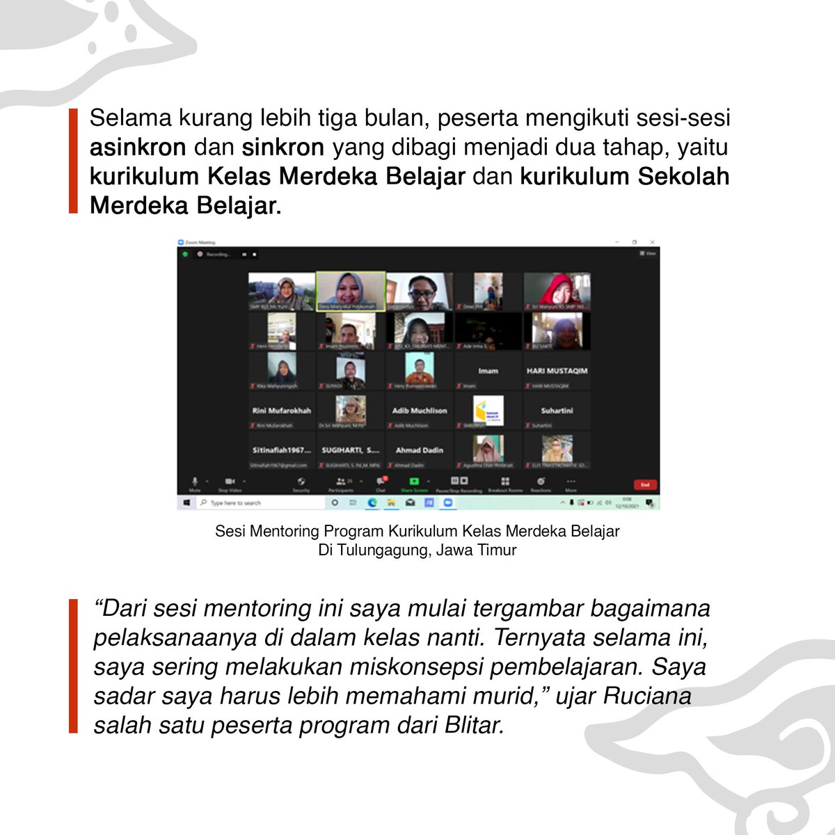 NusantaRun's tweet photo. Satu tahun berjalan, bagaimana #KabarProgram NusantaRun Chapter 8 #TerusBelajar? 

Yuk baca laporan dari Yayasan Guru Belajar!

Part 1. 

#NusantaRun
#NR8VirtualChallenge2020
#TerusBelajar https://t.co/TrnrRGxfUg