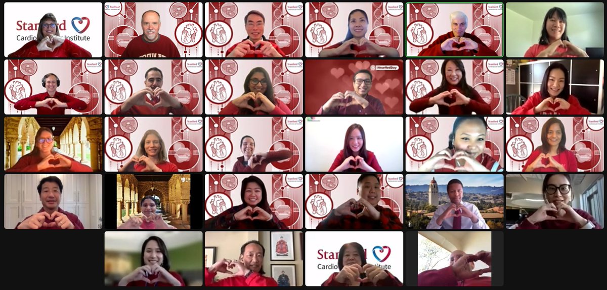 Sean M Wu, MD PhD (@seanm_wu) on Twitter photo Great turnout @ #WearRedDay gathering of <a href="/StanfordCVI/">Stanford CVI</a> faculty & staff 2 raise awareness of heart disease in women. Thx 2 Jason Irwin 4 organizing the photo shoot. <a href="/Joseph_C_Wu/">Joseph C Wu, MD, PhD</a> <a href="/RonglihL/">Ronglih Liao</a>
#HeartMonth <a href="/HeartBobH/">Robert Harrington</a> @StanCVFellow <a href="/GoRedForWomen/">GoRedforWomen</a> <a href="/American_Heart/">American Heart Association</a> <a href="/AHAScience/">AHA Science</a> <a href="/AHAMeetings/">AHAMeetings</a> Great turnout @ #WearRedDay gathering of <a href="/StanfordCVI/">Stanford CVI</a> faculty & staff 2 raise awareness of heart disease in women. Thx 2 Jason Irwin 4 organizing the photo shoot. <a href="/Joseph_C_Wu/">Joseph C Wu, MD, PhD</a> <a href="/RonglihL/">Ronglih Liao</a>
#HeartMonth <a href="/HeartBobH/">Robert Harrington</a> @StanCVFellow <a href="/GoRedForWomen/">GoRedforWomen</a> <a href="/American_Heart/">American Heart Association</a> <a href="/AHAScience/">AHA Science</a> <a href="/AHAMeetings/">AHAMeetings</a>