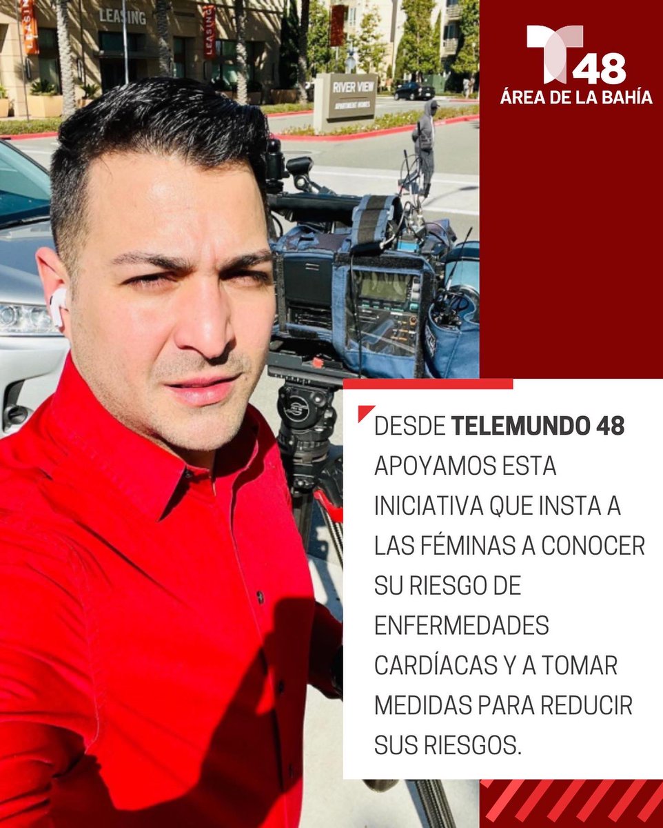 Telemundo48's tweet photo. Hoy nos vestimos de rojo para crear conciencia al mes del corazón ❤️

#PrimerosContigo #AmericanHeartAssociation #PorTuCorazon #diavestirderojo https://t.co/89BoNaXzIp