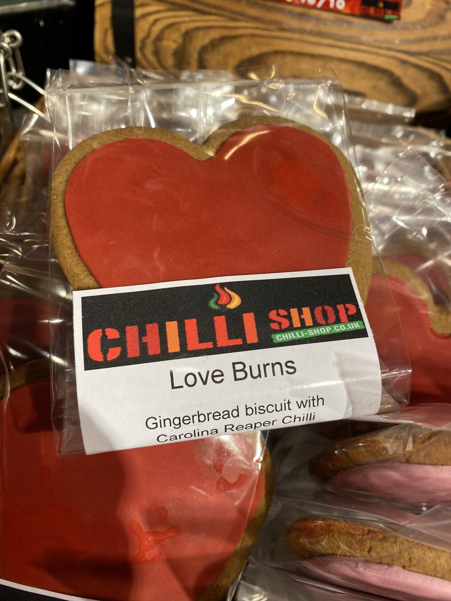 L❤️VE   B🔥RNS   C🍪🍪KIE
We have 36 exclusive Carolina Reaper Gingerbread Cookies crafted by top artisan bakery <a href="/ATasteofDreams/">A Taste of Dreams</a> 

Give one to you partner on #valentinesday ... if they finish it... that means they must really really love you

£3 exclusive to <a href="/merrioncentre/">Merrion Centre</a> shop