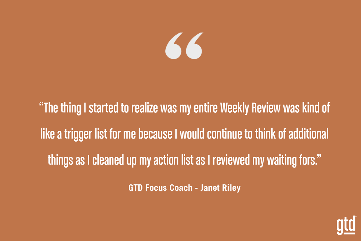gtdfocus's tweet photo. What similar discoveries have you made when performing your GTD Weekly Review? #WeeklyReview #GTDFocus #GettingThingsDone #ActionList #TriggerList https://t.co/3G0d6bS0kX