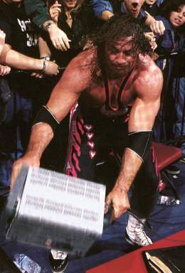 One of the monitors thrown by <a href="/BretHart/">Bret Hart</a> from the infamous 1997 Survivor Series.
