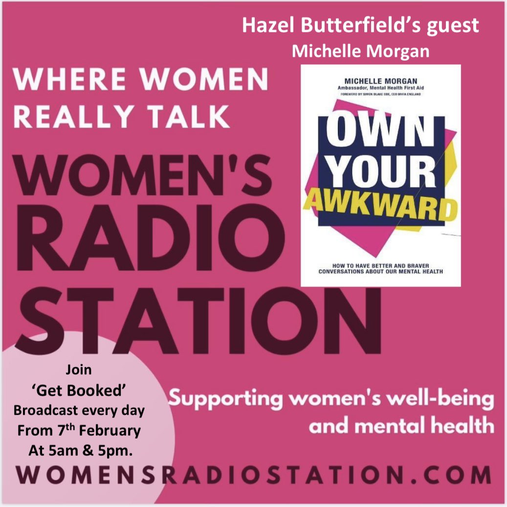 nuttybutty's tweet photo. From 7/14 on #GetBooked we have @MichelleMorgan @BookPublicistUK joining me to discuss her book #OwnYourAwkward
“How to Have Better & Braver Conversations About Our Mental Health”
More info at: https://t.co/ZLYl20BbuN
Listen at https://t.co/tFlvHz67vy & https://t.co/WDF1WbuQBC https://t.co/T7eMHqOQv1