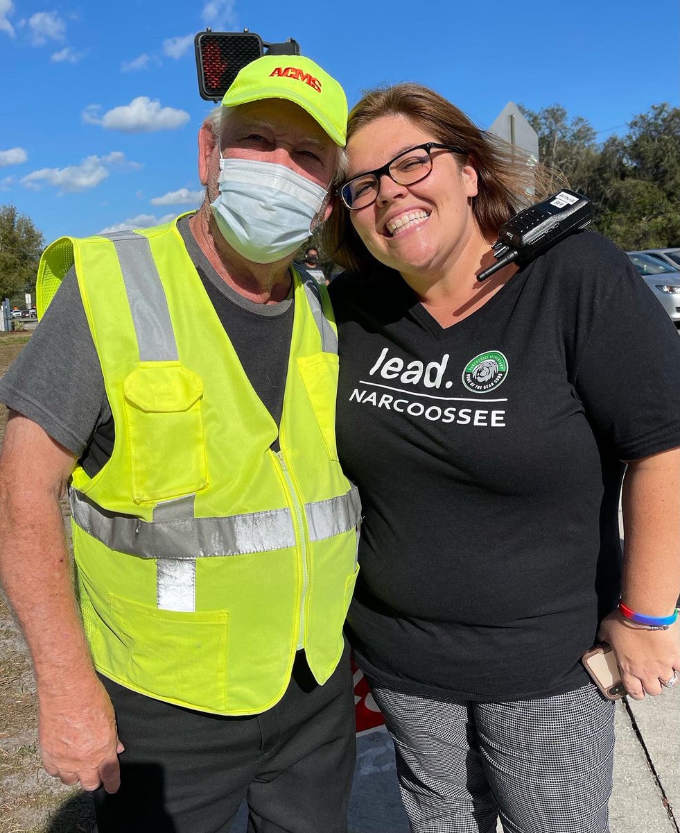 NCESbearcubs's tweet photo. Happy National Crossing Guard day! Our students are thankful for: your morning smiles, your afternoon encouragement, your funny jokes, your shoe-tying expertise, and for your commitment to safety! ❤️🐻 @Osceolaschools #ncesRocks #betterTogether #focusedOnSafety https://t.co/z3i4Y3puGo