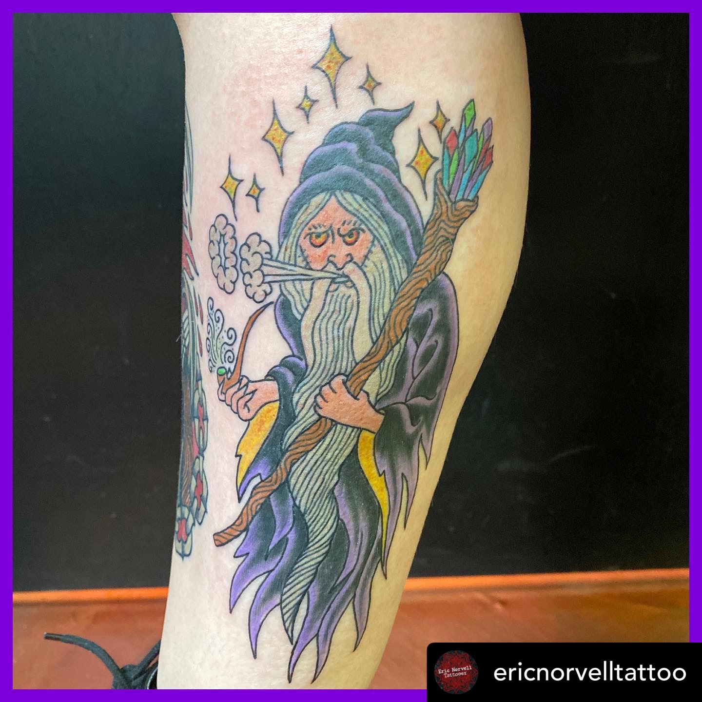 Wizard Tattoo Drawing by Ole Nielson  Fine Art America