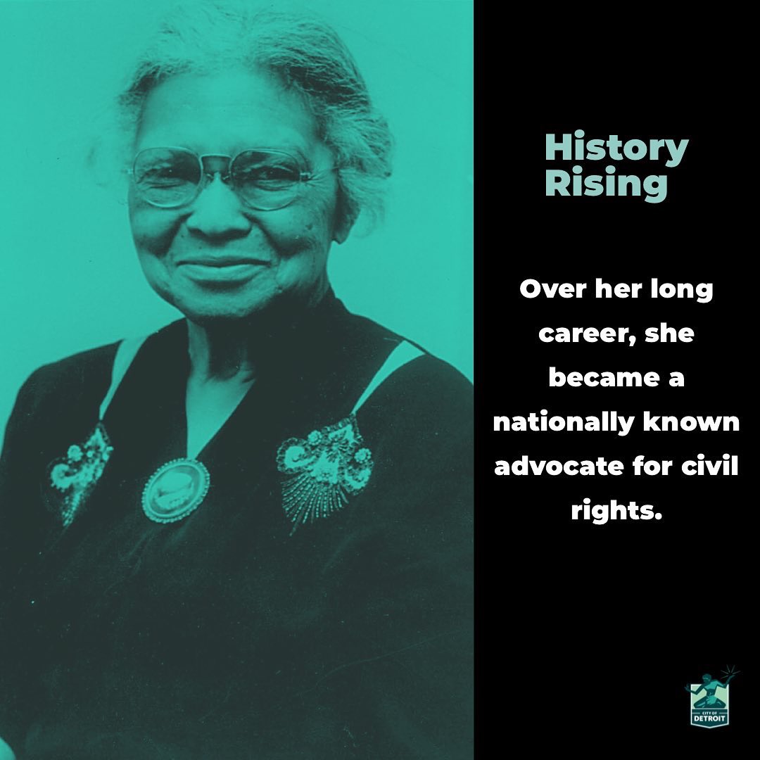 DetroitParksRec's tweet photo. Today in Black History: Jane Edna Hunter.
Recreation Pioneer. Civil Rights Icon.
#HistoryRising https://t.co/QaHxo0HHnM