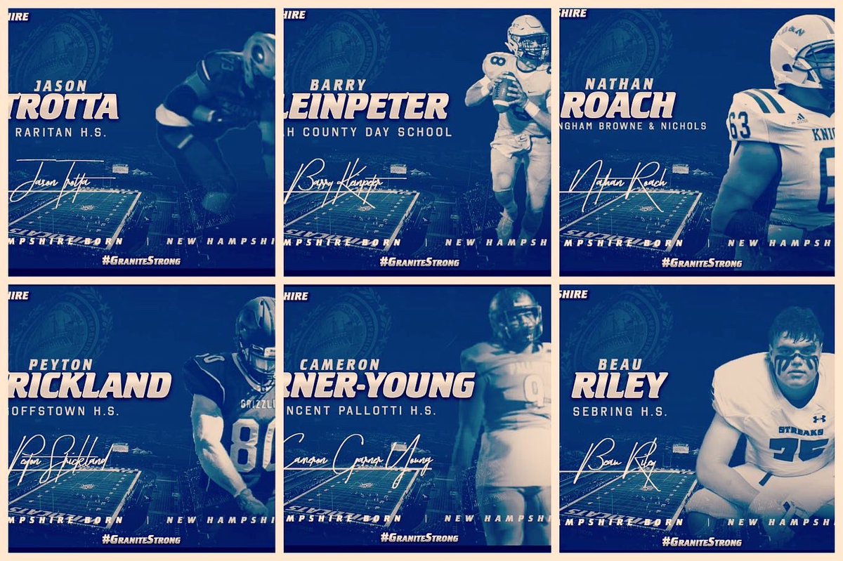 UNH Friends of Football (aka ‘Cat Club) (@unhcatclub) on Twitter photo Here’s your <a href="/UNH_Football/">New Hampshire Football</a> Incoming Class of 2022. Welcome to New Hampshire🎉❄️‼️ Here’s your <a href="/UNH_Football/">New Hampshire Football</a> Incoming Class of 2022. Welcome to New Hampshire🎉❄️‼️