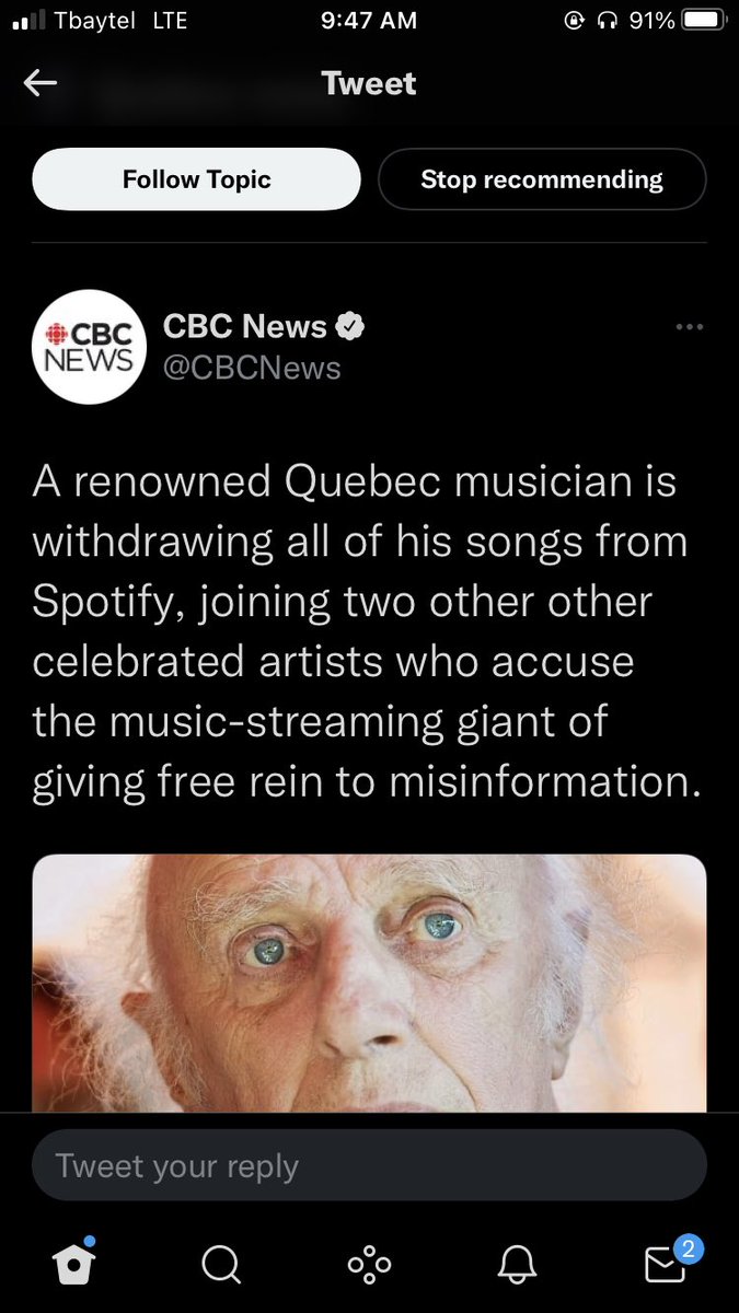 StoneSculptorJN's tweet photo. Sorry, but CBC is a joke
Nobody has ever heard of this “renowned” Quebec musician He doesn’t have a single song with over a million hits
This is “small potatoes”
Celebrity musicians, typically have over a billion hits, on their top songs 🤷🏻♂️ #CBCfails https://t.co/dD2hYUB0Jd