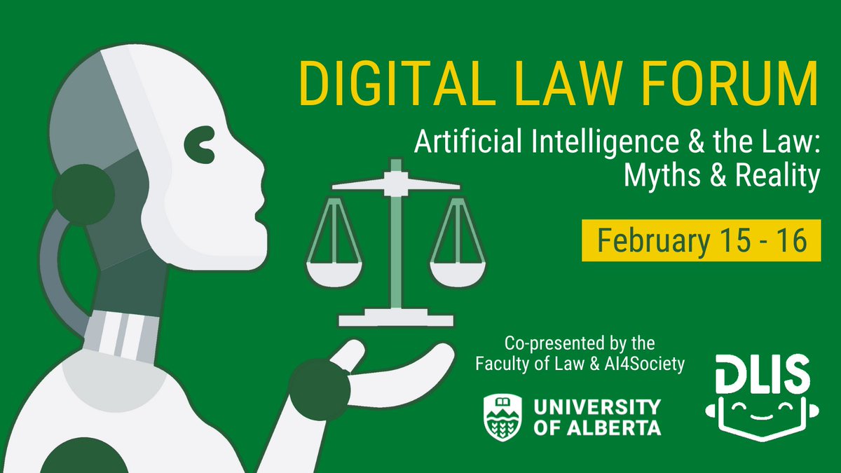 🔥🔥🔥Digital Law Forum 2022 agenda is up. Check out this on-fire!! list of speakers and register for Feb 15/16th here: ualberta.ca/law/about/digi… <a href="/UofA_Ai4Society/">UAlberta AI4Society</a> <a href="/UAlbertaLaw/">University of Alberta Faculty of Law</a>