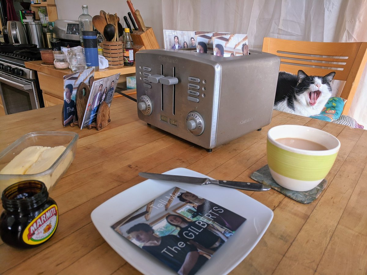 We're delighted to be nominated, and in such great company, for 'Right Good Recording of the Year' in the 2022 CBC Weekend Morning Toasties! Voting is open: form.jotform.com/220292387587062 🌟 No animals or CDs were harmed in the making of this photo.