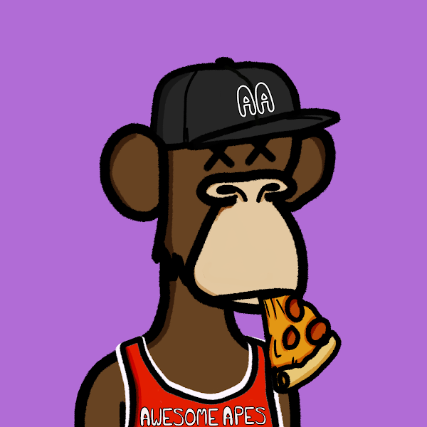 AwesomeApesNFT's tweet image. Still a few more awesome apes to mint, including 2 of our 9 1/1 custom apes!!
BUT, we decided to giveaway this beautiful pizza boy (#3239) while we finish up over at mint.awesomeapes.io 👀

To Win:
1) Like + RT
2) Follow @awesomeapesnft 
3) Tag 3 friends

GOOD LUCK APES!