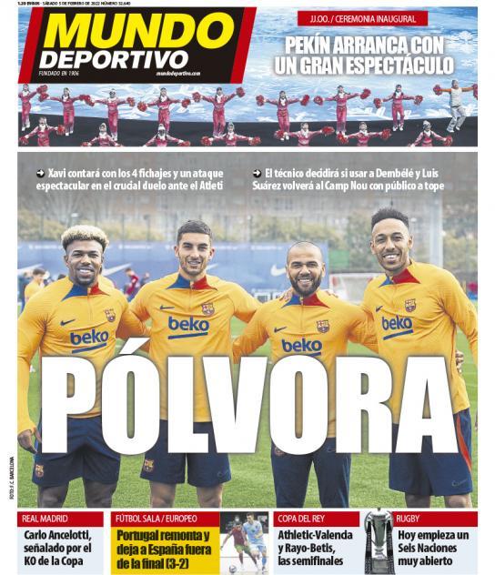 mundodeportivo's tweet image. &apos;PÓLVORA&apos;

en nuestra portada de este sábado #portada #deporte 

mundodeportivo.com/actualidad/202…