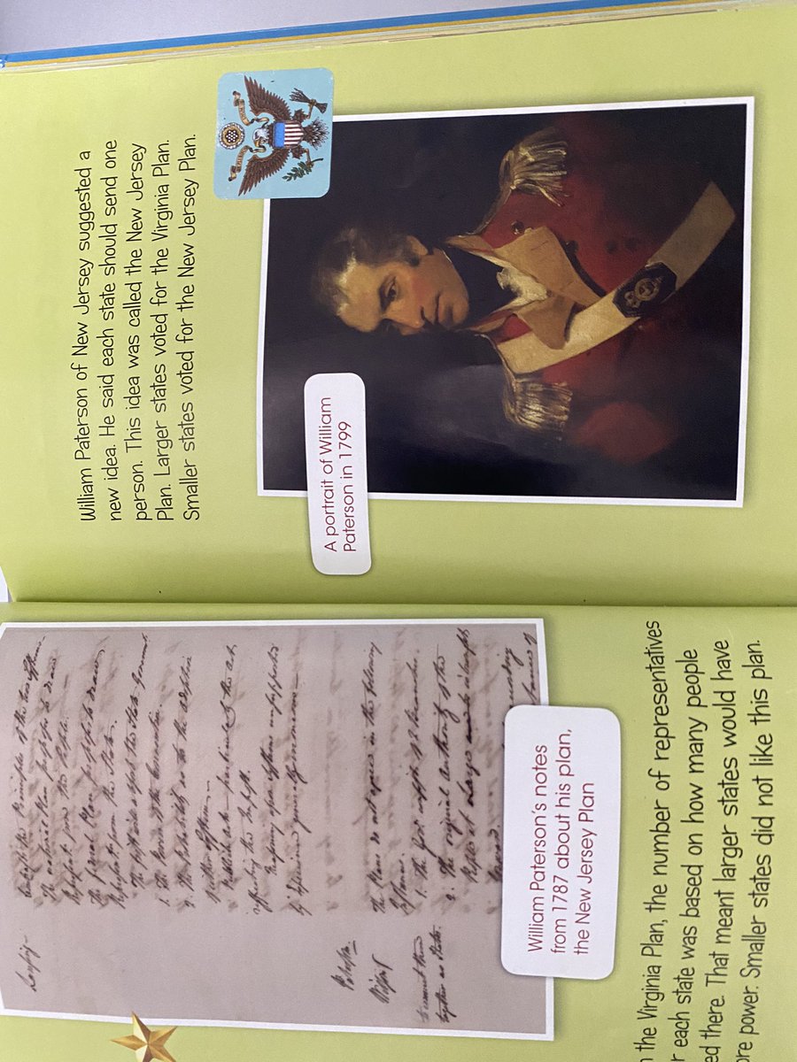 skkanthb's tweet photo. @CapstonePub my 8 yr son says in American History Chronicles has a mistake. Picture is of Col. William Paterson  (UK) Gov of NSW, not of Justice William Paterson who signed constitution. Should be other picture. A publishing mistake? https://t.co/IdA1ECzAAg