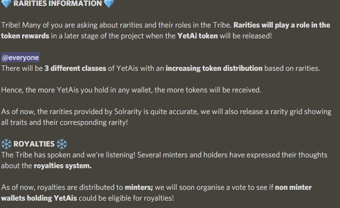NFTGatsbyOG's tweet photo. if youre lucky enough to be part of the #YetAi tribe then this is great news for our project #utilityNFT #SolanaNFTs #Solana #NFT #nftsolana https://t.co/1fC8nMZXAO
