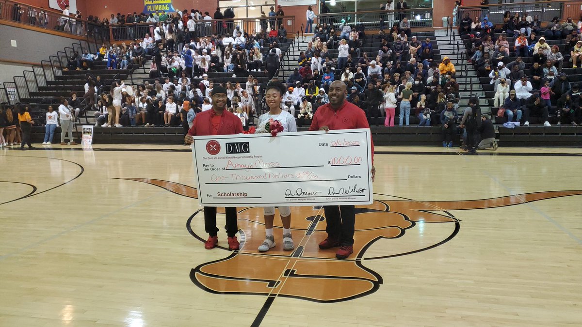 Congratulations to Amaya Moss for receiving the Chef David &amp; Dr. David D. Darnell Wilmot-Morgan Scholarship.
