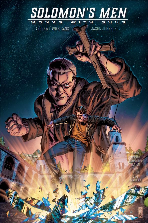 Gans_Andrew's tweet photo. Years In the making and we’re finally able to share Solomon’s Men with the world! Available next Wednesday, Feb 9th @comiXology &amp; @HeavyMetalInk. 
#SolomonsMen #MonksWithGuns #HonorAmongThieves #comics #heavymetal https://t.co/LWjSFS5HdT