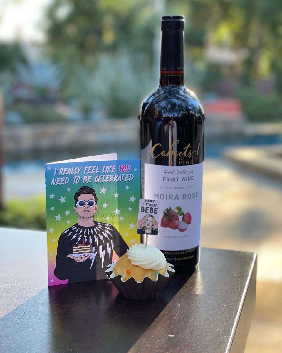 I was a jonny-come-lately to Shitt’s Creek, but a true believer now!  Thanks to my amazing co-workers for this cherished gift for my b-day. #IYKYK <a href="/danjlevy/">Dan Levy</a> ♥️🖤