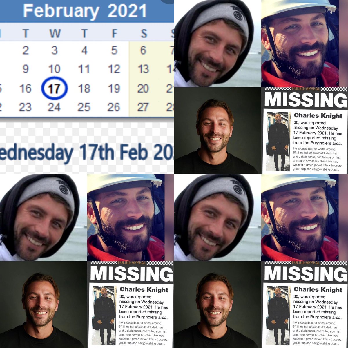 WendyThorpeUK's tweet photo. 17th Feb 2021 Charlie left his mums house and wasn’t seen again, please be vigilant he must be somewhere keep sharing and caring and let’s bring Charlie home #missingperson #findcharlieknight #YouAreLoved https://t.co/jfViV7BILb