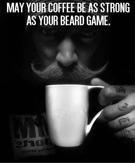 beardoholic's tweet photo. May Your Coffee Be
As Strong As Your Beard Game.
#StrongBeard #BeardGame https://t.co/ZJTAd8nsz0