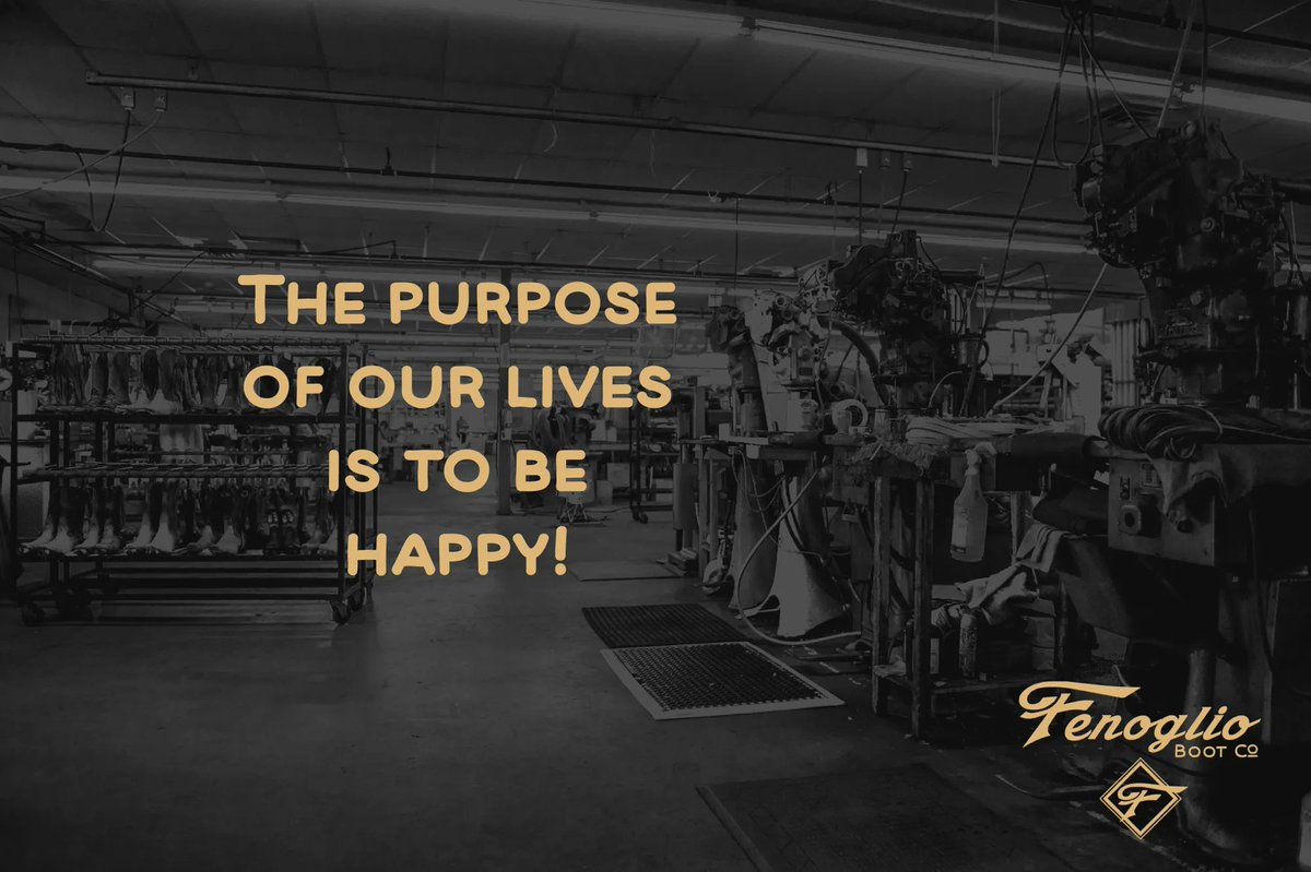 “The purpose of our lives is to be happy!”