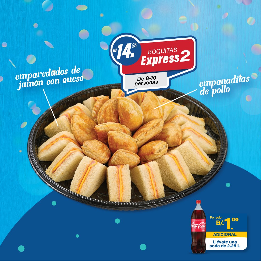 NikosCafe's tweet photo. ¿Tienes una reunión o parking en tu chantin y quieres las mejores boquitas?

No te preocupes ¡Ven a Nikos y te resolvemos con nuestras Boquitas Express y por $1 adicional te llevas una Coca Cola de 2.25lts!

#nikoscafe #promoción #nikossabeapanama #boquitas https://t.co/fsygmB7TZw