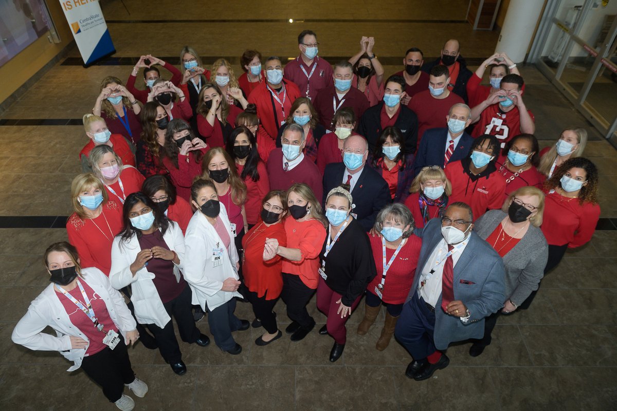 Did you know that heart disease is the No. 1 cause of death in women? The team at CentraState took part in National Wear Red Day to encourage women to take control of their heart health and learn more about the signs of heart disease: centrastate.com/cardiology