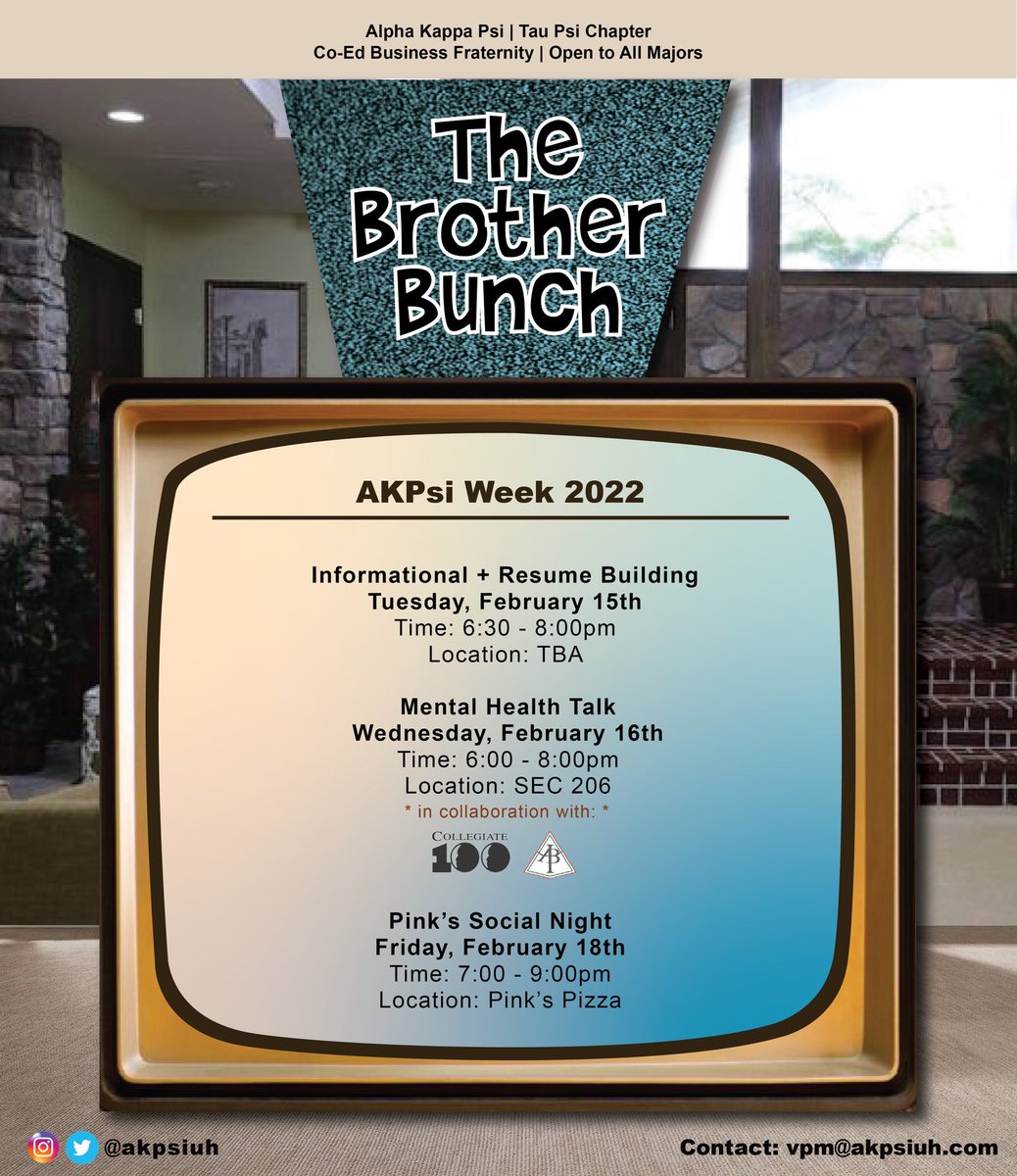 The Brother Bunch Premieres February 15th!! You don’t want to miss this season ! Tune in and we promise you won’t regret it ! 💙💛 #akpsi #uh25 #uh24 #uh23 #uh22