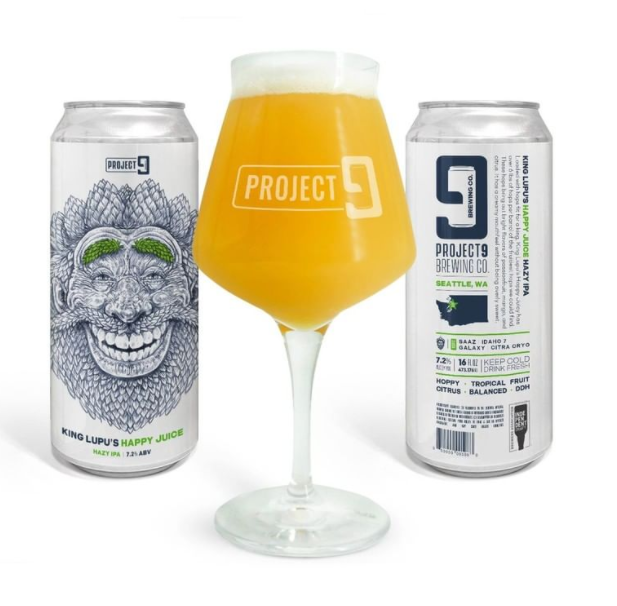 Construction and building pics are fun, but what about the beer?!

Since we've already shown off our unofficial mascot, King Lupu, here's the beer that goes with him. "King Lupu's Happy Juice" is a 7.2% IPA where we coax as much tropical goodness out of the hops as we can.