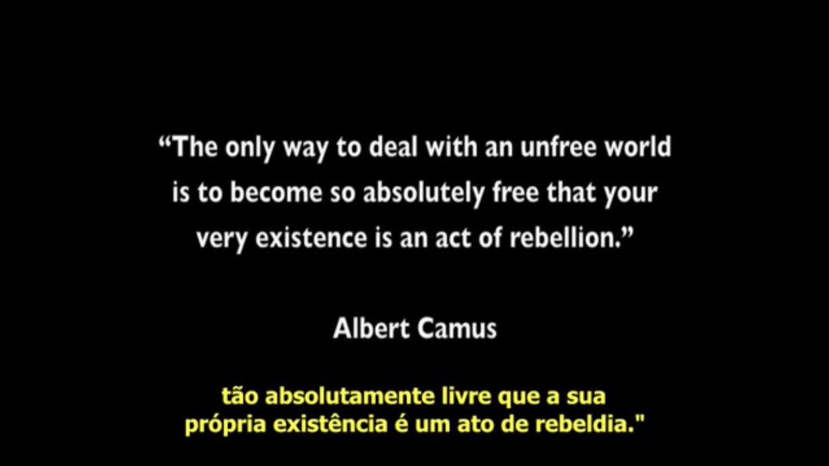 DoctorPurto's tweet photo. “La única forma de tratar con un mundo sin libertad es llegar a ser tan absolutamente libre que tu misma existencia sea un acto de rebelión” Albert Camus https://t.co/YoHoEHird2
