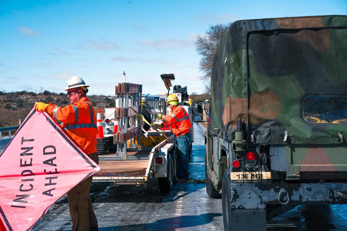 We're #TexansServingTexas. Whether it's on our southern border alongside @TxDPS to confront transnational criminal activity through #OperationLoneStar or to respond to a #WinterStorm with @TxDOT and other state partners, the @TXMilitary will answer the call of our communities.