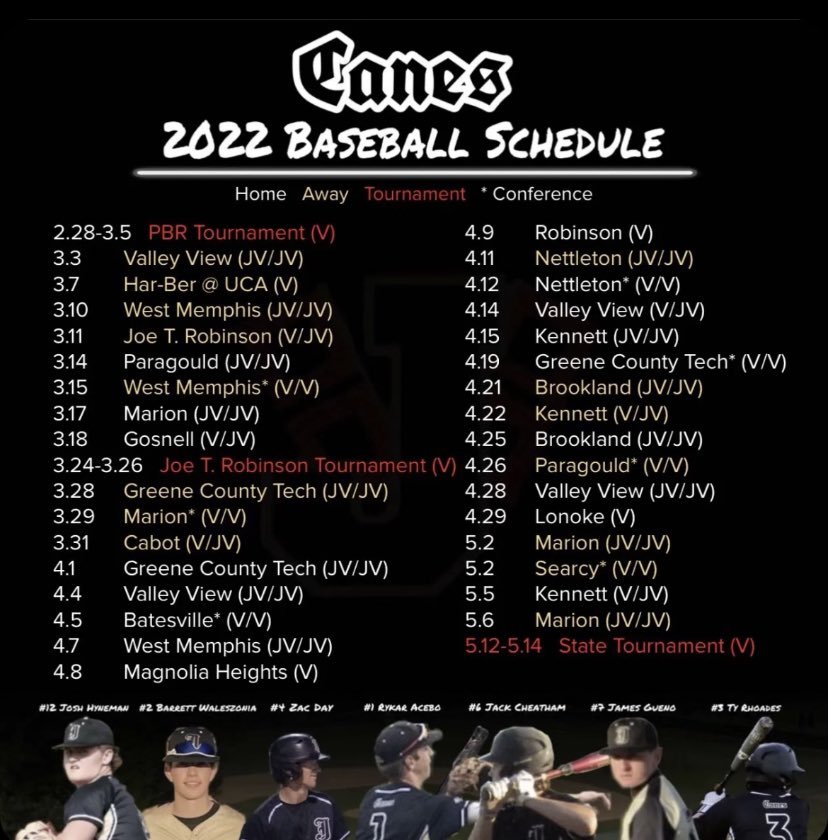 JHS 'Cane Baseball tweet media