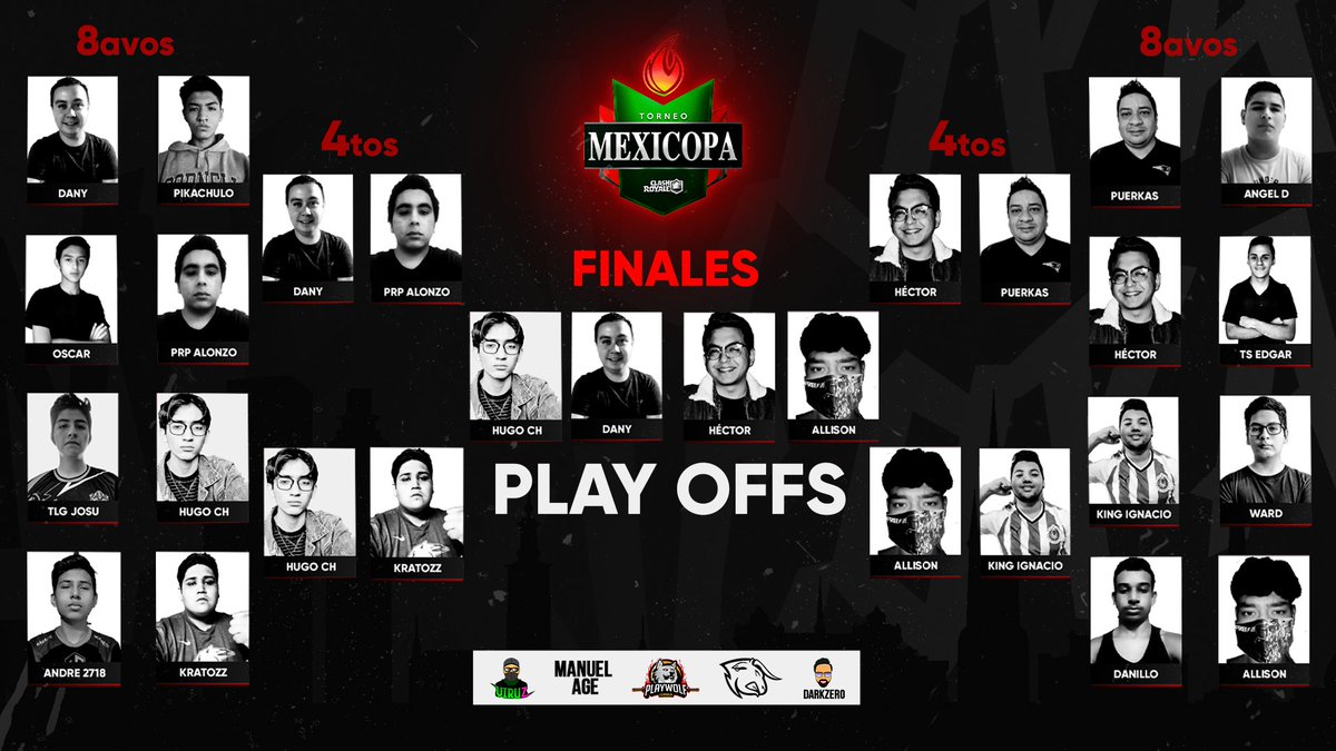 📌 FINALES!

🔥Sin duda el camino que han recorrido los 4 finalistas no Ha sido nada Fácil, el día de hoy en Punto de las 20:00 Mx Conoceremos al Campeón.
🇬🇹<a href="/Cr_Jotaa/">Jσƚα 🥇</a> 
🇲🇽<a href="/danielbahena18/">DANY</a> 
🇲🇽<a href="/CRHector_/">Héctor</a> 
🇲🇽<a href="/GaboLightCR/">Gabo.</a> 

🎙️ <a href="/DarkRhaegal/">Dark Rhaegal</a> 
🎙️ <a href="/FervanKnight/">Fervan Esperando AIITAFEGE 2/ LS</a> 

📺 twitch.tv/mexicopacr