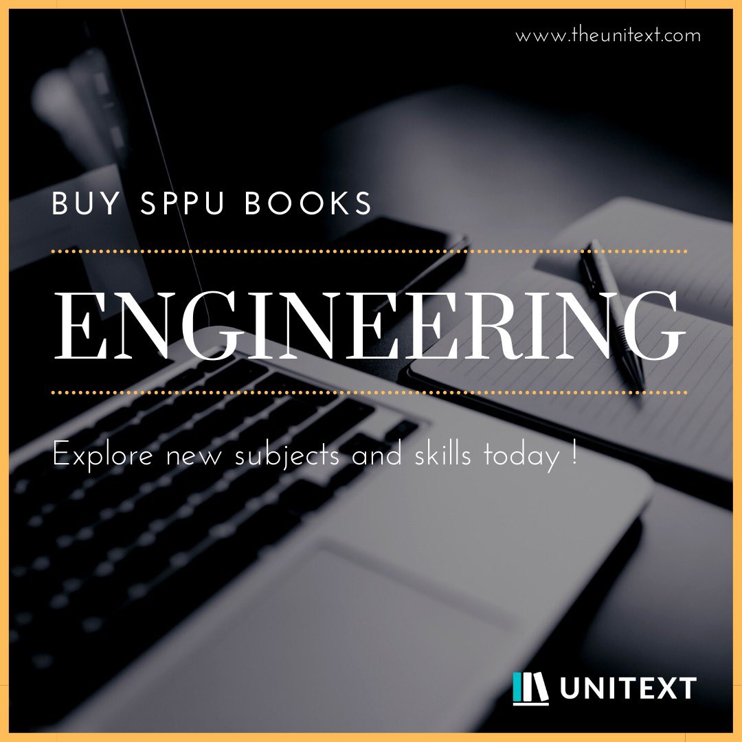 Order all SPPU Engineering Books of your favorite publications & save more only with UniText ! #UniText #india #pune #aurangabad #Mumbai #sppu #university #save #ship #doorstepdelivery #Maharashtra #savings #bookstagram #books #Pune #engineer #engineers #Engineering