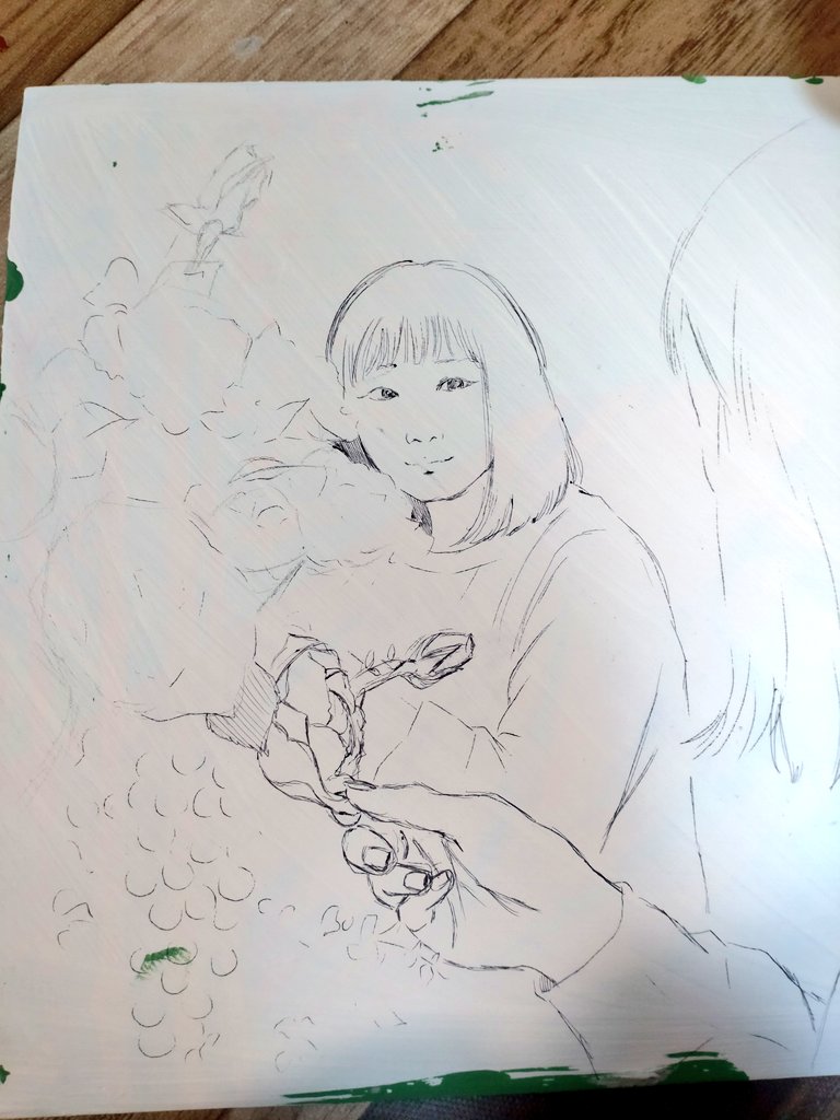 これが、どうなっていくのか…。
そもそも期限に間に合わなさそうな予感🤯

#wip #イラスト #人物画 