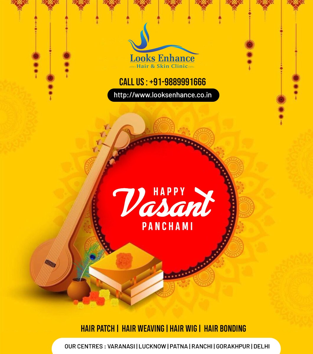 LooksEnhance's tweet photo. Happy Vasant Panchami to All of You. https://t.co/eW8UjAsJVF