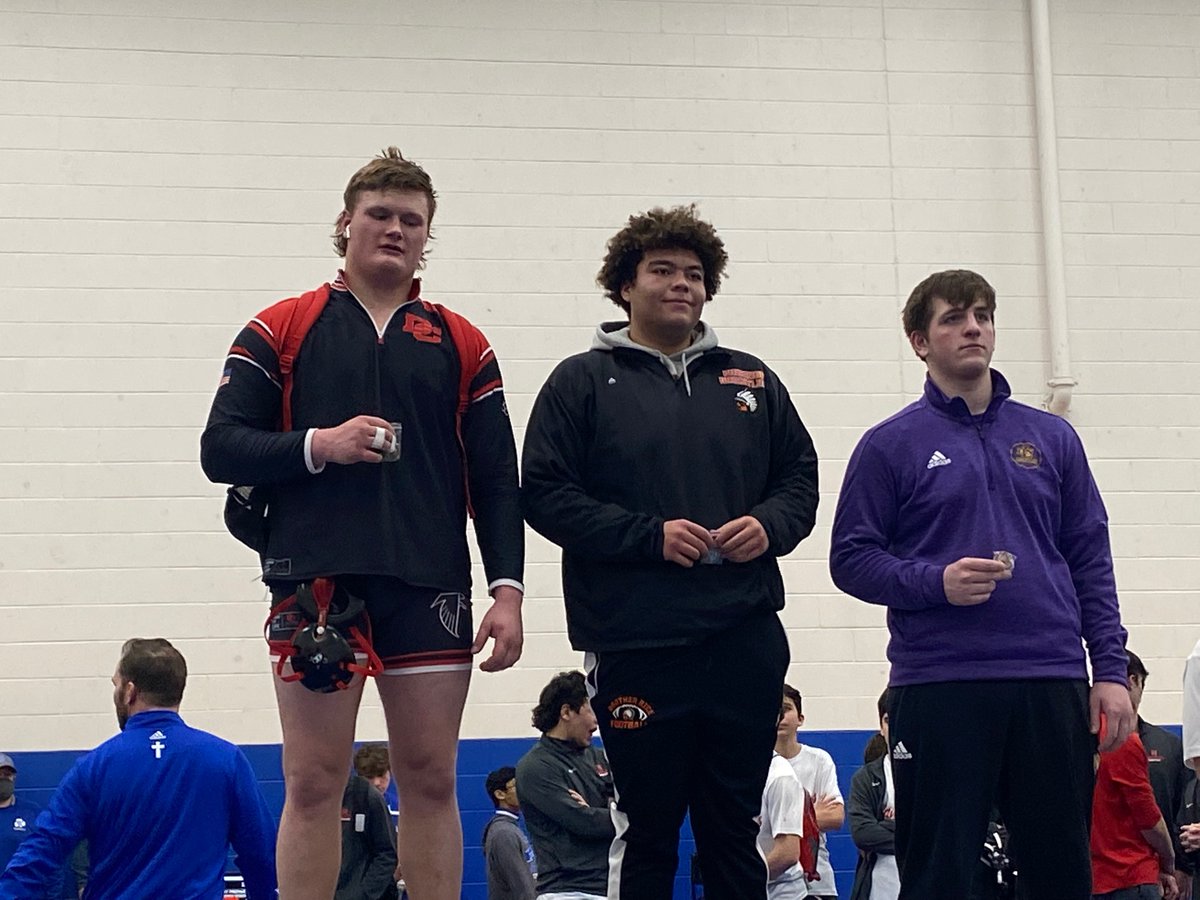 PlouchaIsaiah's tweet photo. Great night!  I took first place at the CHSL Championships in the 285 lb weight class. Thank you to all of my coaches and teammates for their support. https://t.co/MaKNGRartD