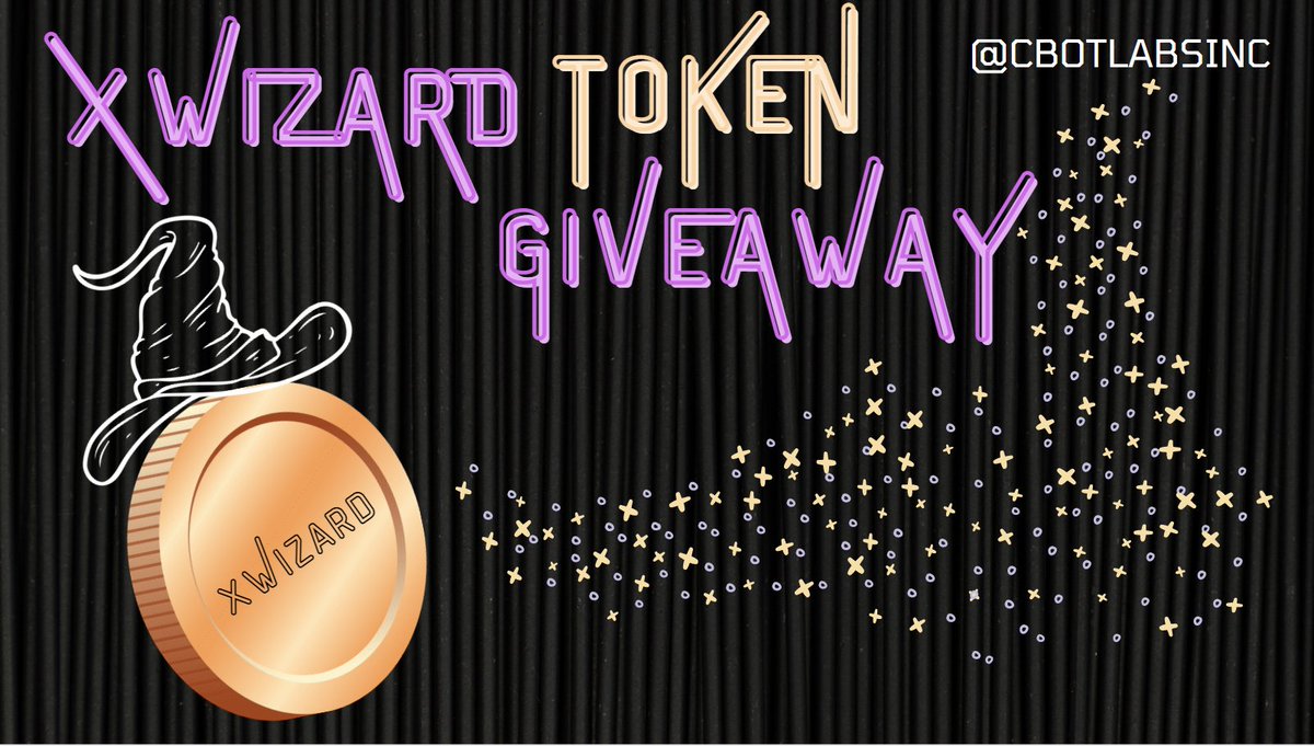xWizard_NFT's tweet photo. Its #Giveaway🎁Time at #CbotLabsInc 

1⃣ #xWizard token each to 5 lucky winners 🏆

🧙‍♂️Like &amp; Retweet 
🧙‍♂️Follow @CbotLabsInc
🧙‍♂️Tag 3 Friends 

🪄 Don't Miss the Chance to Win your own Piece of Magic ‼️

⏳Ends 48hrs #TwitterPicker 

#NFT #XRPL #NFTCommunity #XRPLcommunity https://t.co/va1qf74FqF