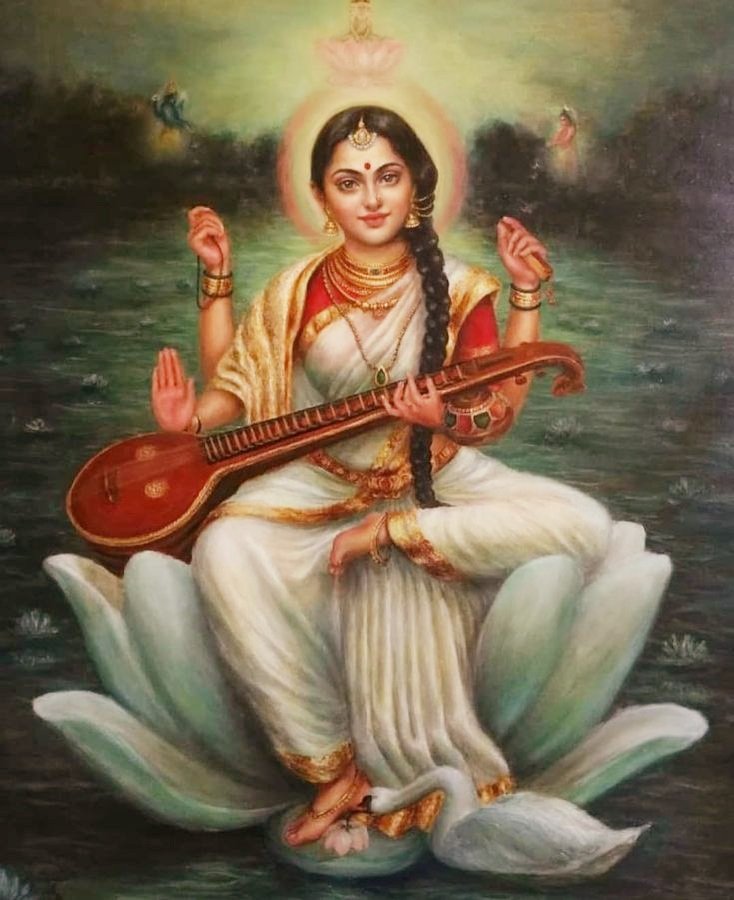 Sumitsomvansh10's tweet photo. Greetings to all hindus across the globe a very shubh #BasantPanchami 
Pray the mother goddess #Saraswati bestow her blessings you on all..May she empower us with true knowledge making us into stronger &amp; better hindus
 ऐं सरस्वत्यै नमः🙏 
#Hindutva 
#BasantPanchami https://t.co/SpnwruyYoO