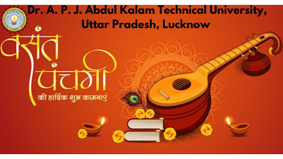 AKTU_Lucknow's tweet photo. #VasantPanchami2022 
#वसंत_पंचमी_की_हार्दिक_शुभकामनाएं 
@Pradeep1881964 https://t.co/DxuWY8hl39